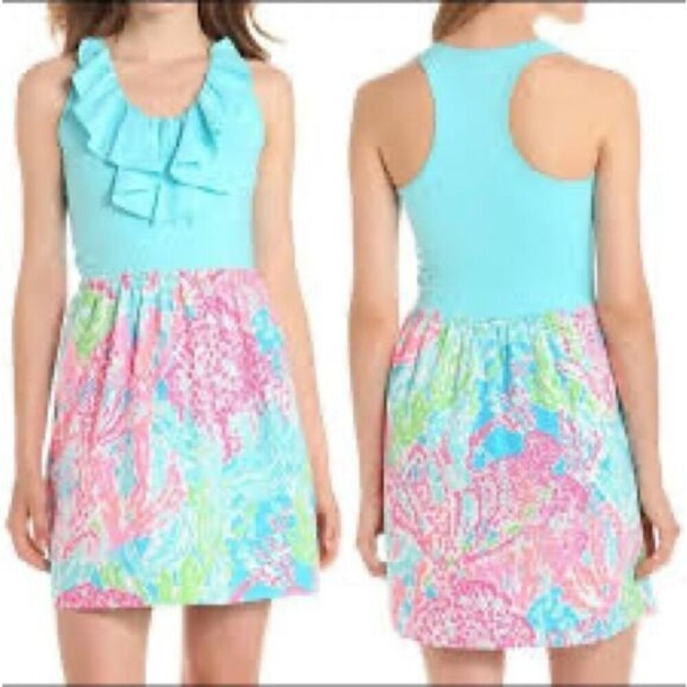 NWOT Lilly Pulitzer Danita Dress In Tourquoise Cha Cha Sz S